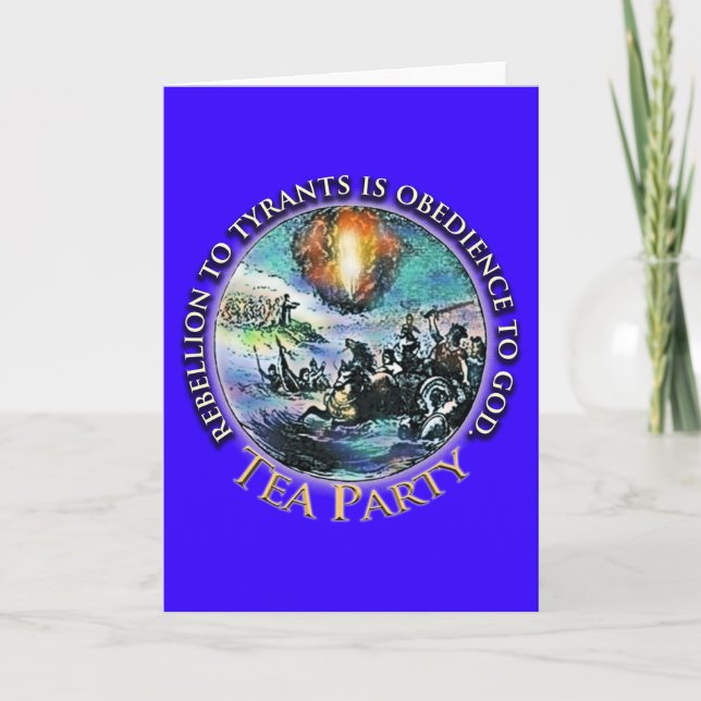 Cartes de voeux Tea Party (Devant)