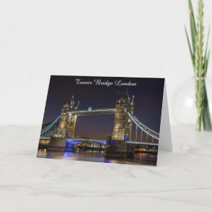 Cartes de voeux - Tower Bridge Londres