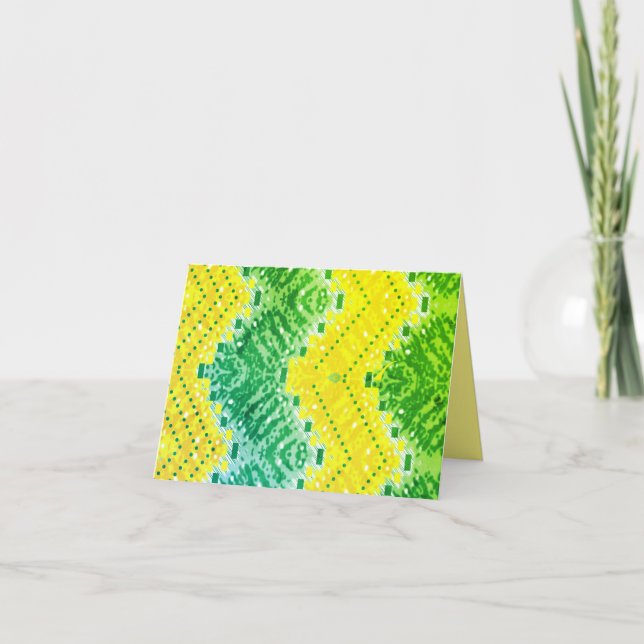 Cartes de vœux tropicales colorées | Vibrations jo (Devant)