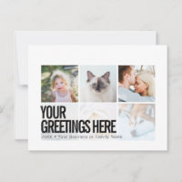 Cartes de vœux universelles modernes personnalisée