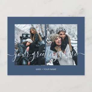 Cartes de vœux universelles personnalisées Navy av