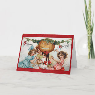 Cartes de voeux victoriennes vintages de Halloween