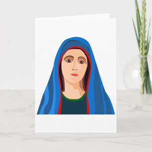 Cartes de voeux Vierge Marie