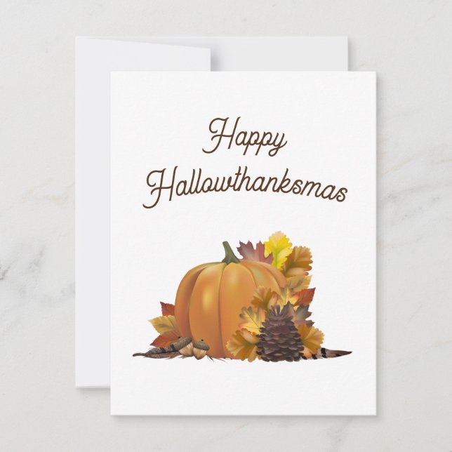 Cartes de voeux vierges bons thanksgivings (Devant)