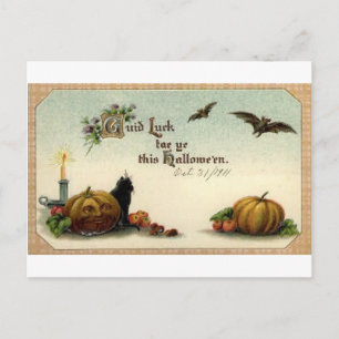 Cartes de vœux vintage Halloween Affiches classiqu