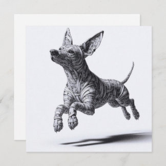 Cartes de voeux Xoloitzcuintli Papier de magazine