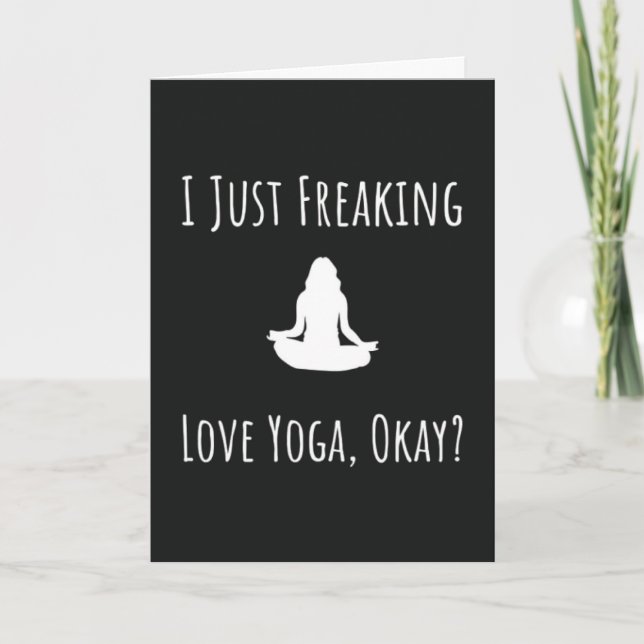 Cartes de yoga drôles Exercice humour (Devant)
