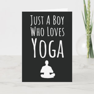 Cartes de yoga mignonnes pour garçons enfants yogi