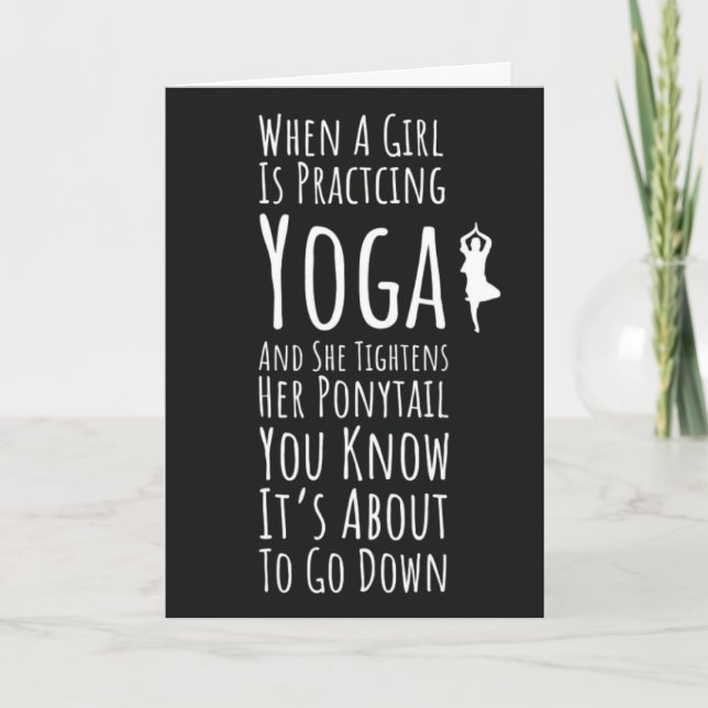 Cartes de Yoga pour Femmes pour Son Yogi (Devant)