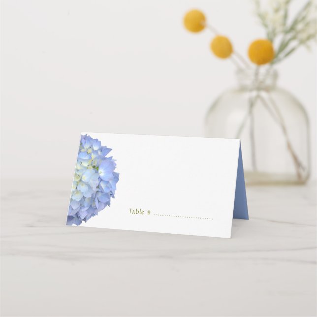 Cartes debout pliées Hydrangea Blue Moon (Devant)