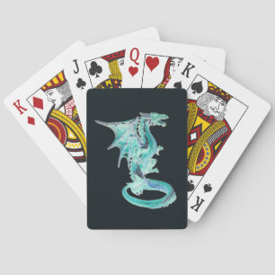 Cartes Deck de jeu Ethereal Sky Dragon Blue Fantasy