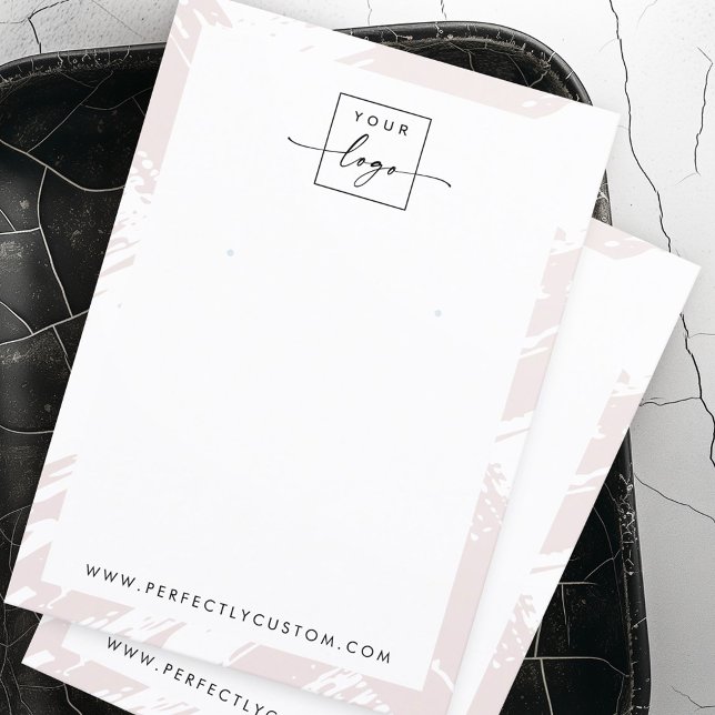 Cartes d'écran d'oreille en gris rose clair (Light rose gray brushstrokes earring display card)