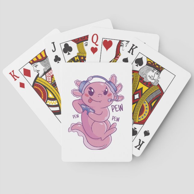 Cartes Défi de jeu Axolotl Blast (dos)
