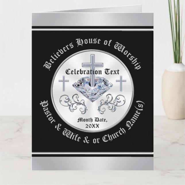 Cartes d'église personnalisées pour n'importe quel (Devant)