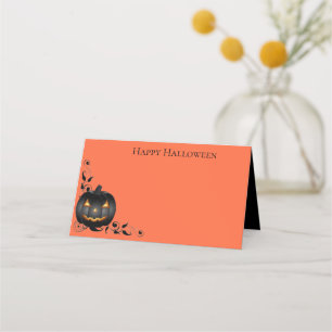 Cartes d'emplacement du nom d'Halloween