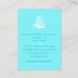Cartes d'enceinte de mariage de plage