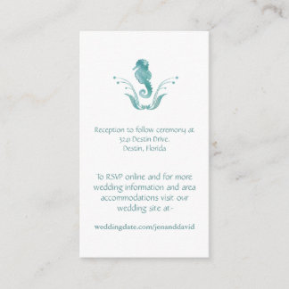 Cartes d'enceinte de mariage de plage