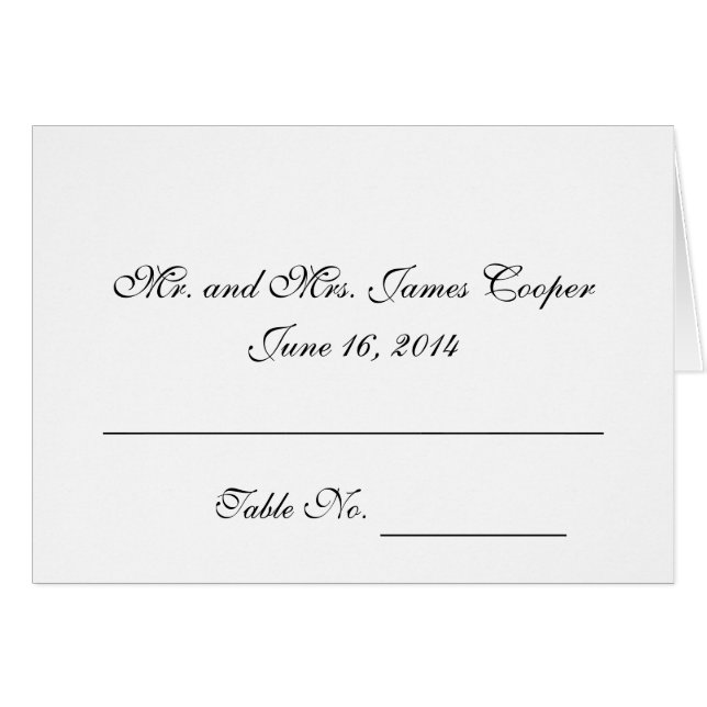 Cartes d'endroit de mariage (Devant Horizontal)