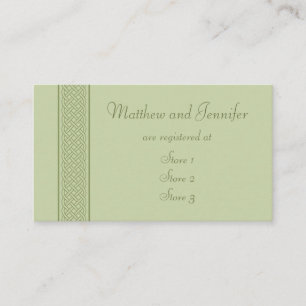 Cartes d'enregistrement de mariage personnalisées
