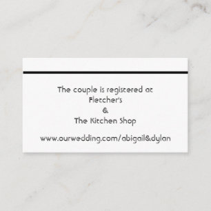 Cartes d'enregistrement Mariage "Scribbles"