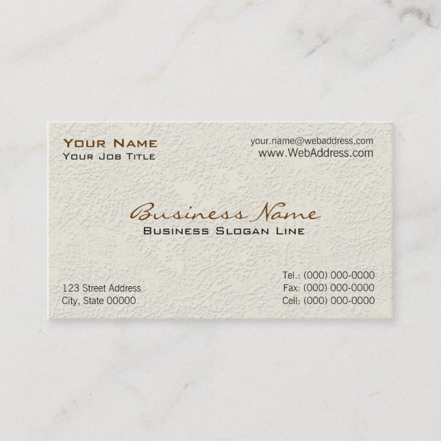 Cartes d'entreprise de construction (Devant)