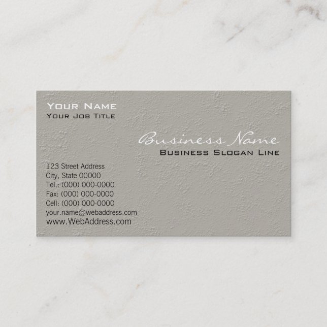 Cartes d'entreprise de construction (Devant)