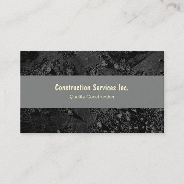 Cartes d'entreprise de construction avec le style (Devant)