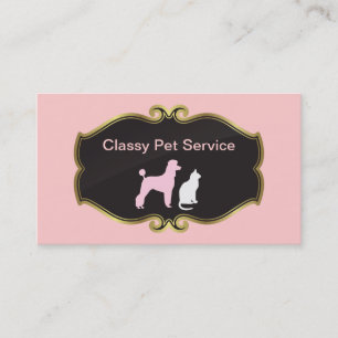 Cartes d'entreprise de services d'animal familier