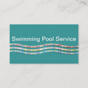 Cartes d'entreprise de services de piscine