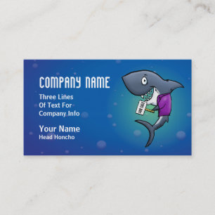 Cartes d'entreprise immobilière de requin
