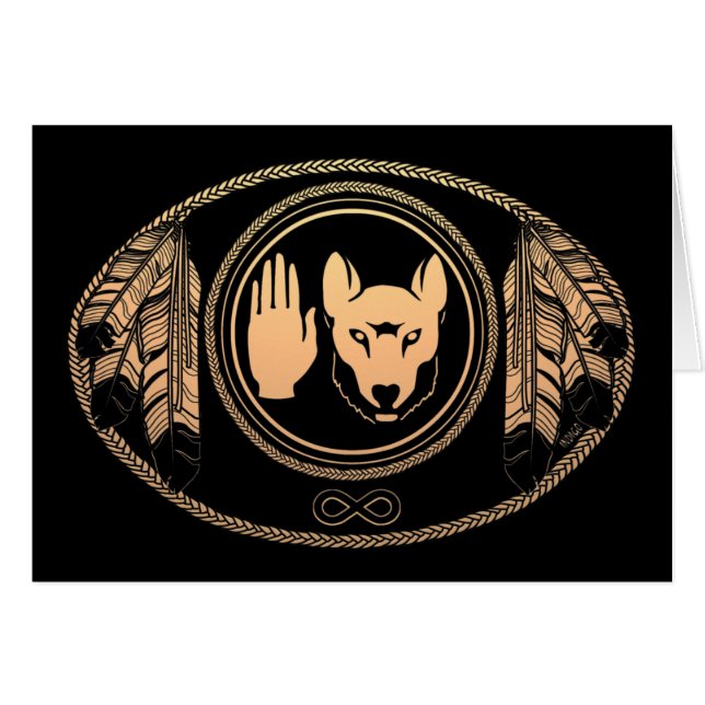 Cartes des Premières nations Cartes d'art autochto (Devant horizontal)