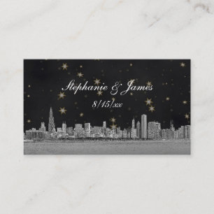 Cartes d'escorte Black Gold Star de Chicago Skylin