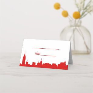 Cartes d'escorte en silhouette rouge do-it-yoursel