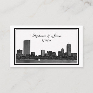 Cartes d'escorte encadrées Boston Skyline