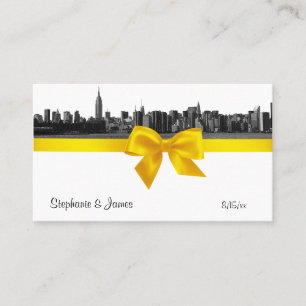 Cartes d'escorte Jaune à large bande Skyline NYC