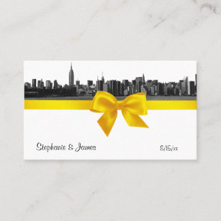 Cartes d'escorte Jaune à large bande Skyline NYC