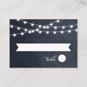 Cartes d'escorte Mariage à cordes bleu minuit