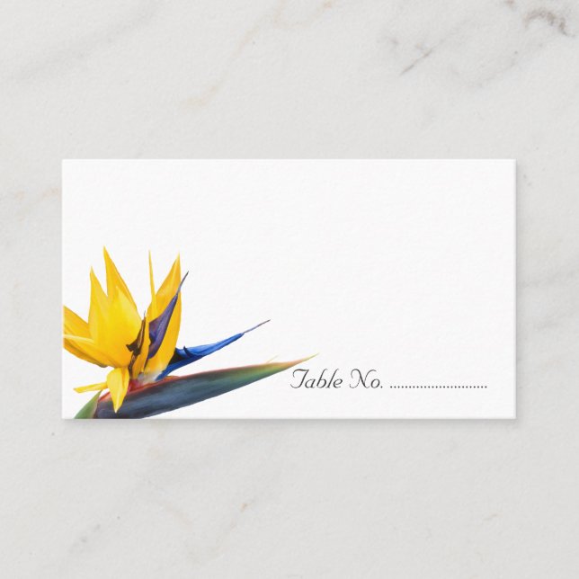 Cartes d'escorte Mariage Bird of Paradise (Devant)
