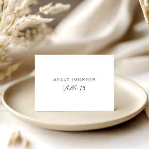 Cartes d'escorte Mariage de script moderne