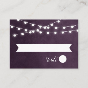 Cartes d'escorte Mariage Plum String Lights