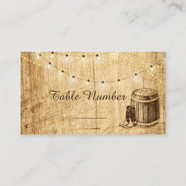 Cartes d'escorte pour un Mariage campagnard