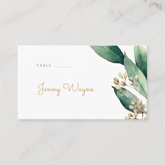 Cartes d'escorte rustique moderne (Devant)