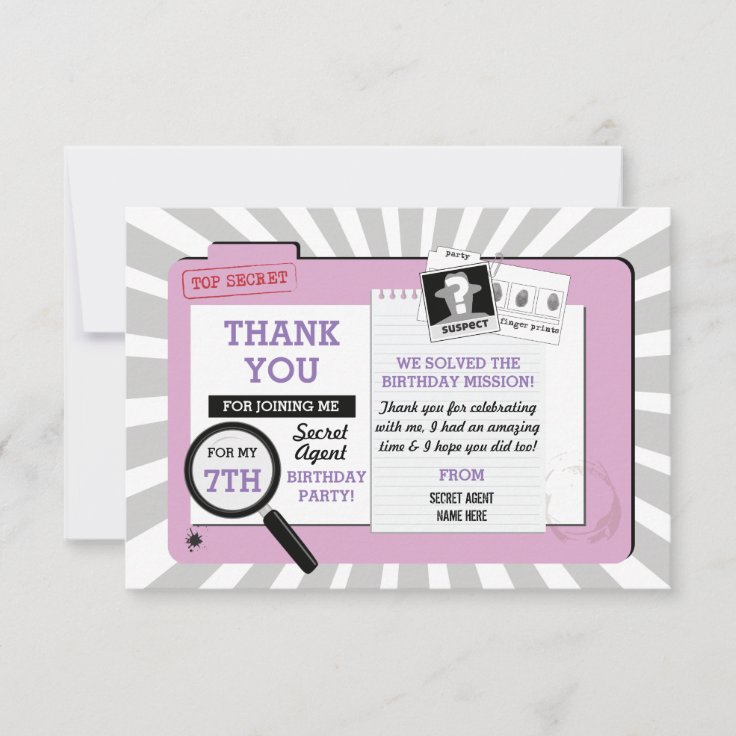 Cartes D Espion D Agent Secret D Anniversaire De Zazzle Fr