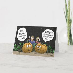 Cartes d'Halloween amusantes : Perspective citroui