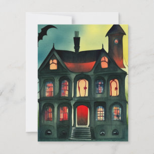 Cartes d'Halloween Haunted House