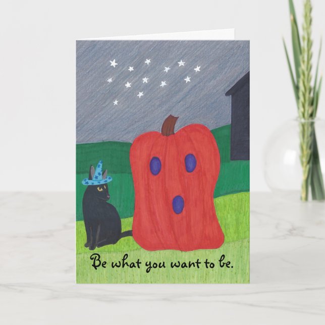 Cartes d'Halloween pour fainéants et fainéants cit (Devant)