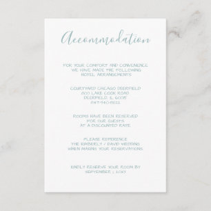 Cartes d'hébergement Monogram Laurel