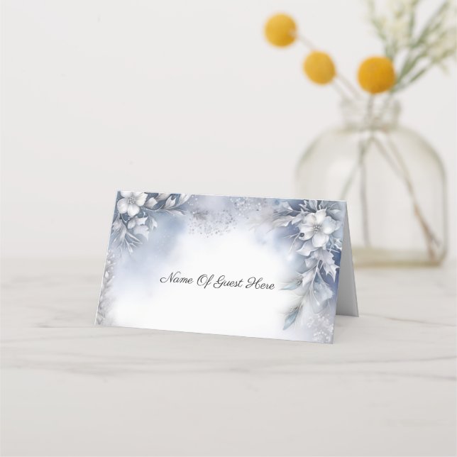 Cartes d'hiver Floral (Devant)