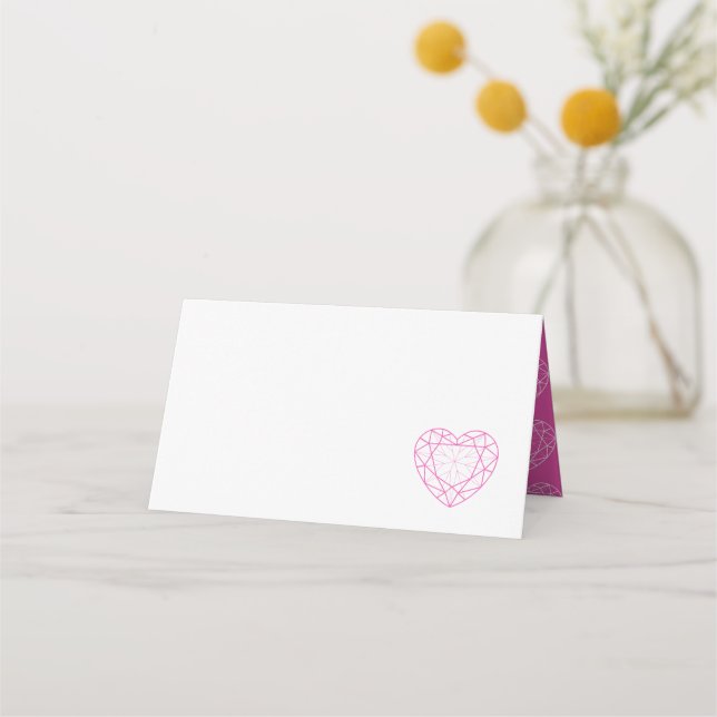 Cartes d'hôtes Gemstone rose tourmaline (Devant)