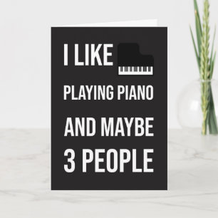 Cartes d'Humoriste Pianiste Joueur de Piano Musici
